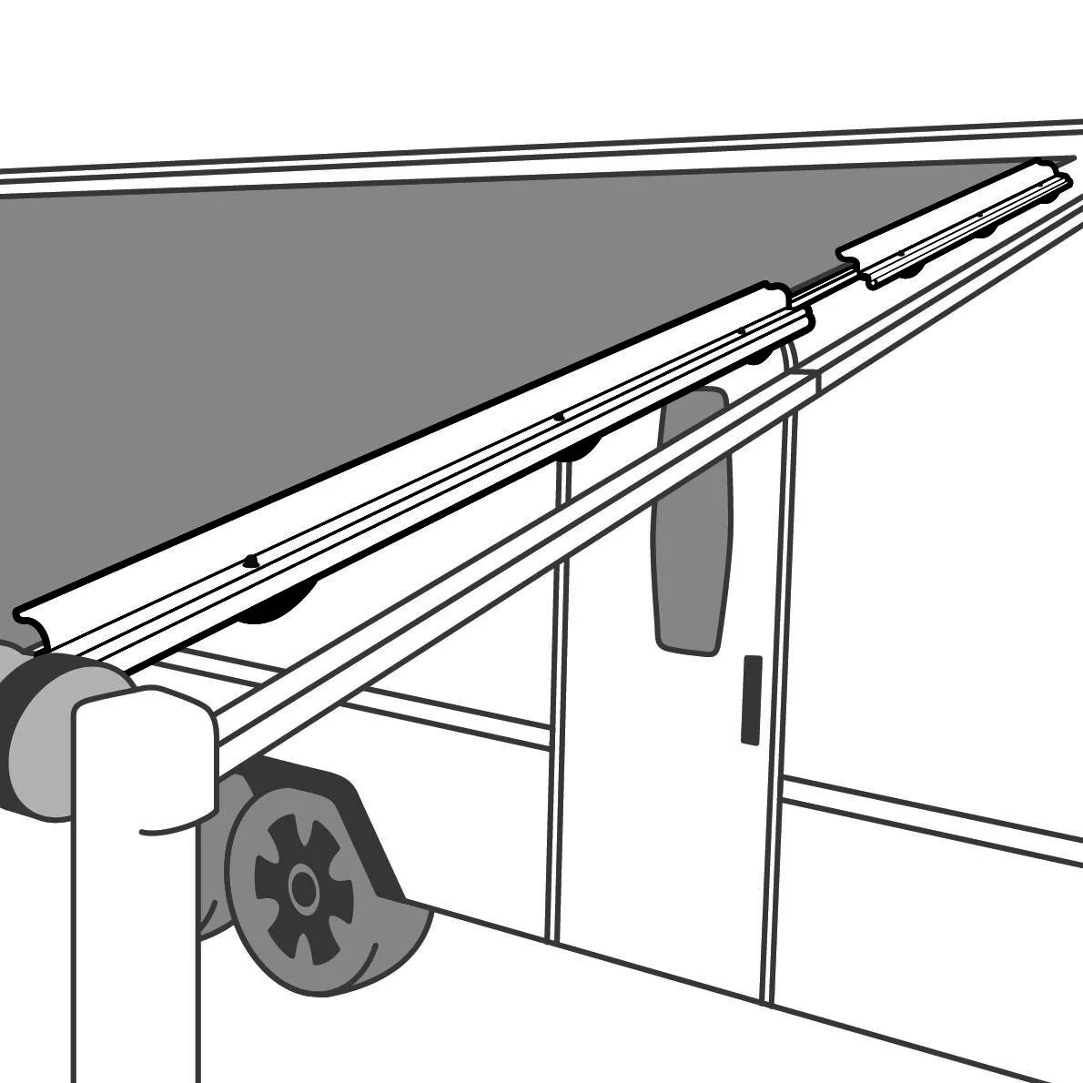 Supex Secura Bar | Medium | White | 220cm to 230cm