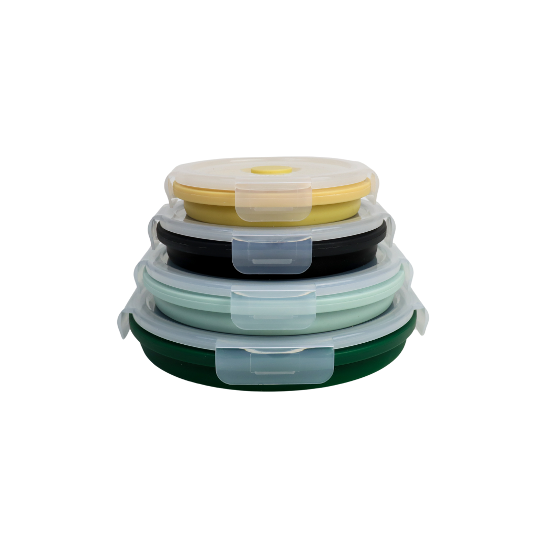 Supex Collapsible Round Containers | 4 Pack