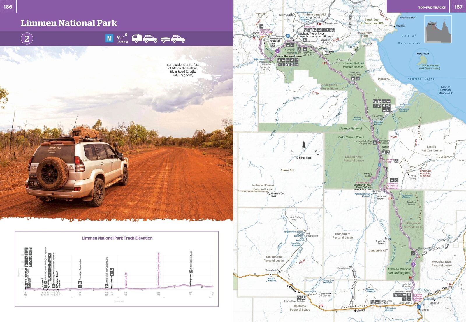 Limmen National Park track pages in the Top End and Gulf Atlas & Guide