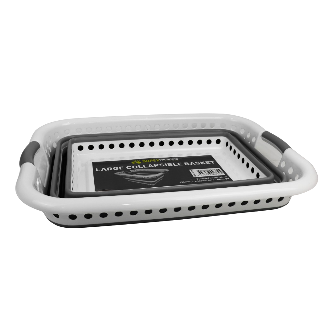 Supex Large Collapsible Basket | Grey