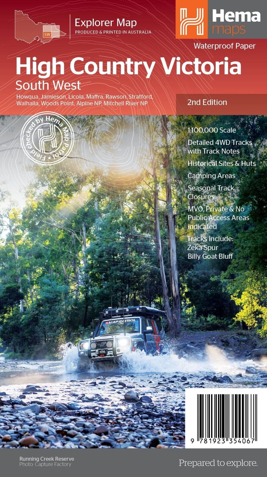 Cover of the Hema High Country Victoria South West map, one of the four maps in the pack