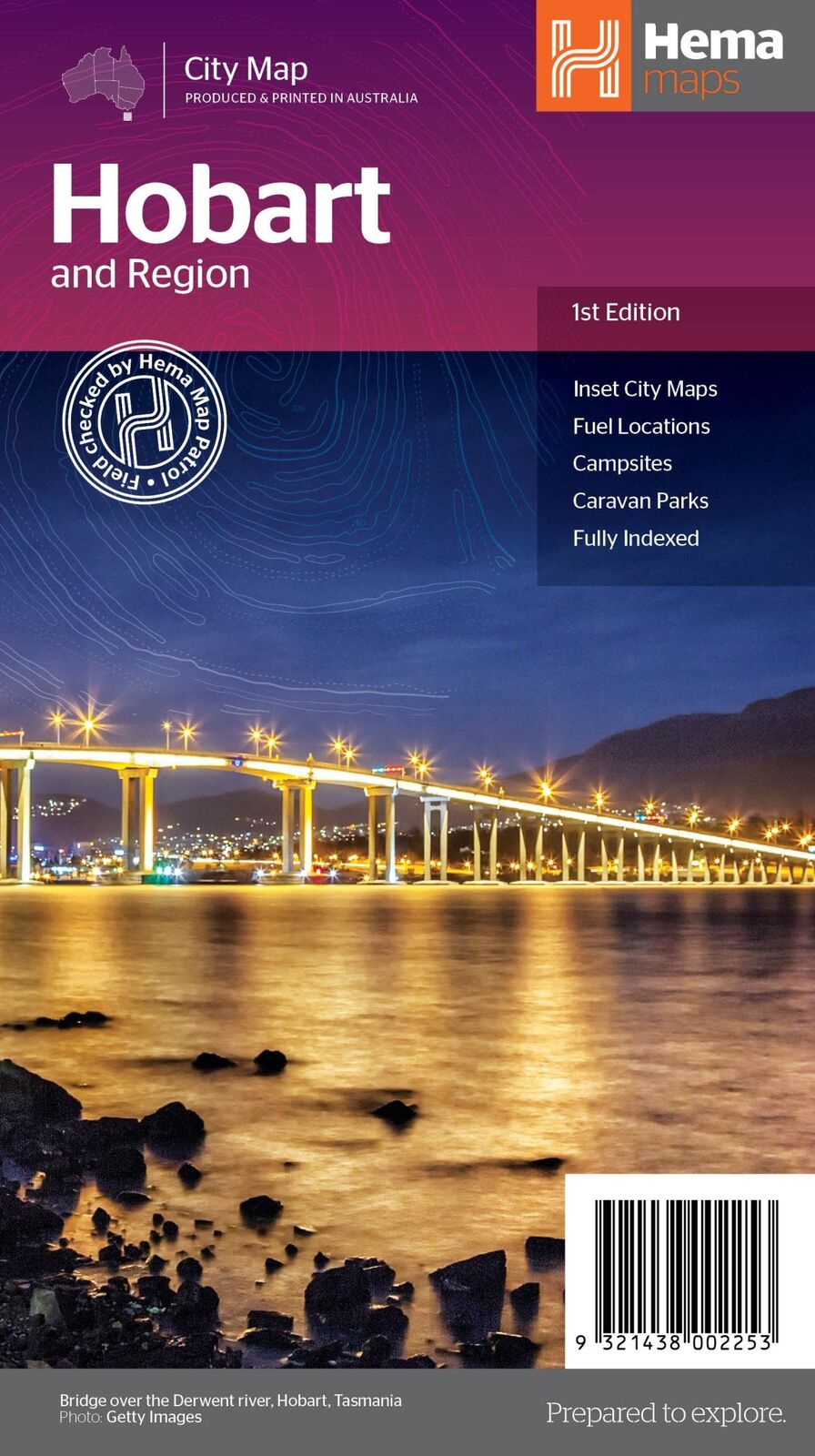 Hema Hobart & Region Map - City Map (1st Edition)