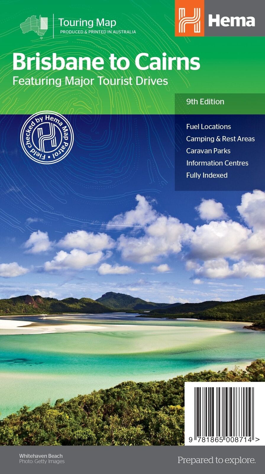 Hema Brisbane to Cairns Map - Featuring Major Tourist Drives (9th Edition)