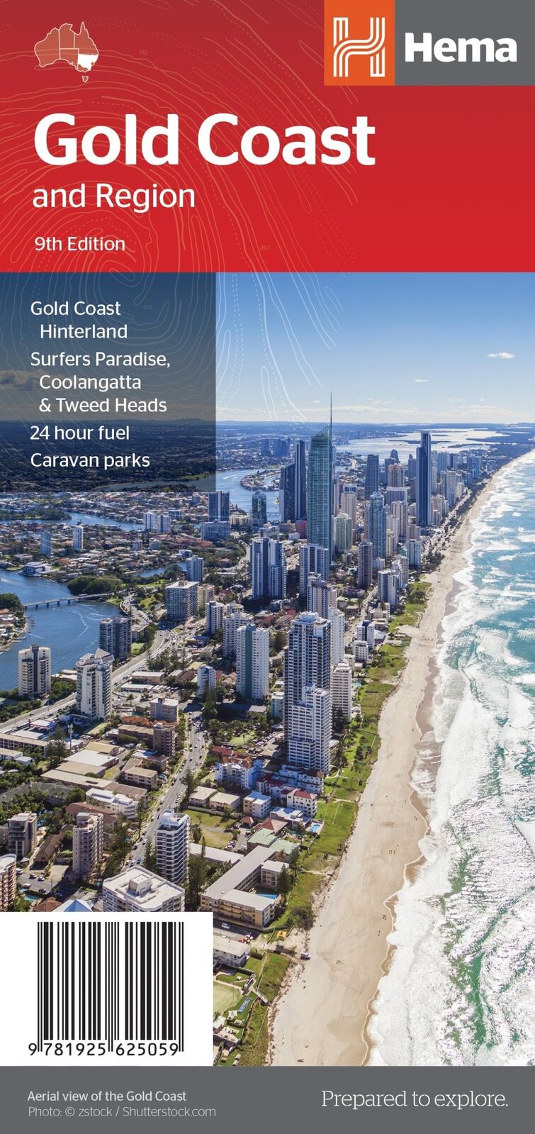 Hema Gold Coast & Region Map - Including Hinterland (9th Edition)