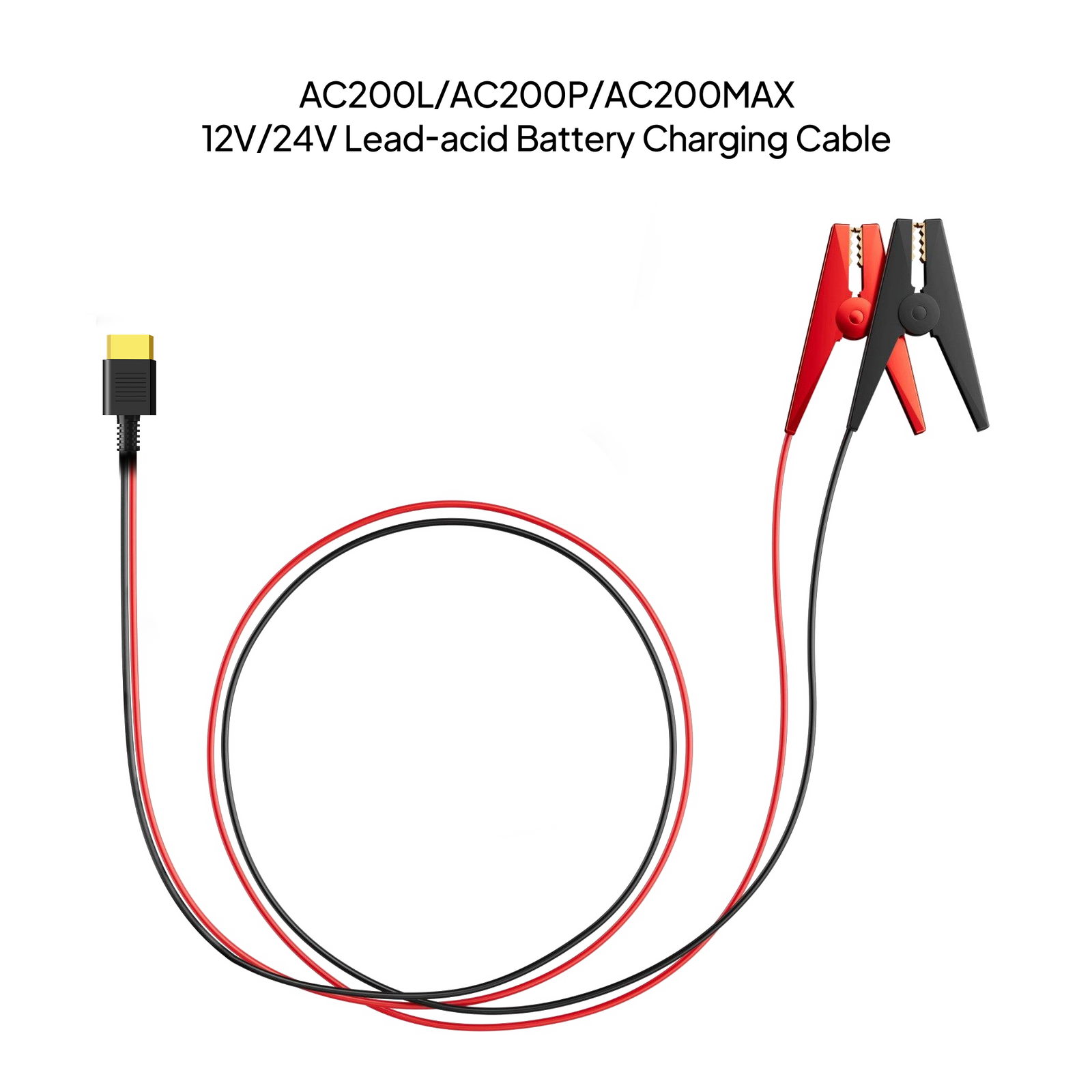 BLUETTI 12V/24V lead-acid battery charging cable with XT90 plug for AC200L, AC200P and AC200MAX