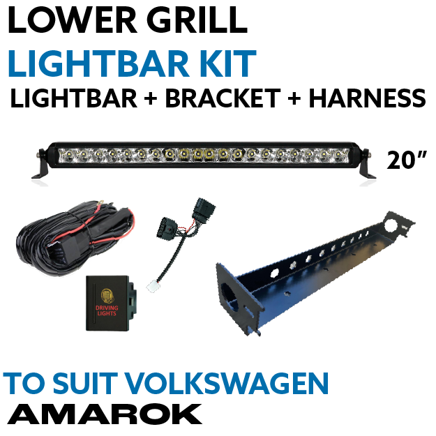 Volkswagen Amarok Lower Grill Lightbar 20.5" Kit