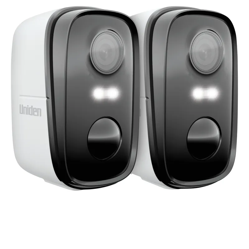Uniden APPCAMSOLOX2K-2 App Cam SOLO X2K Wire-Free 2K Spotlight Security Camera | Twin Pack
