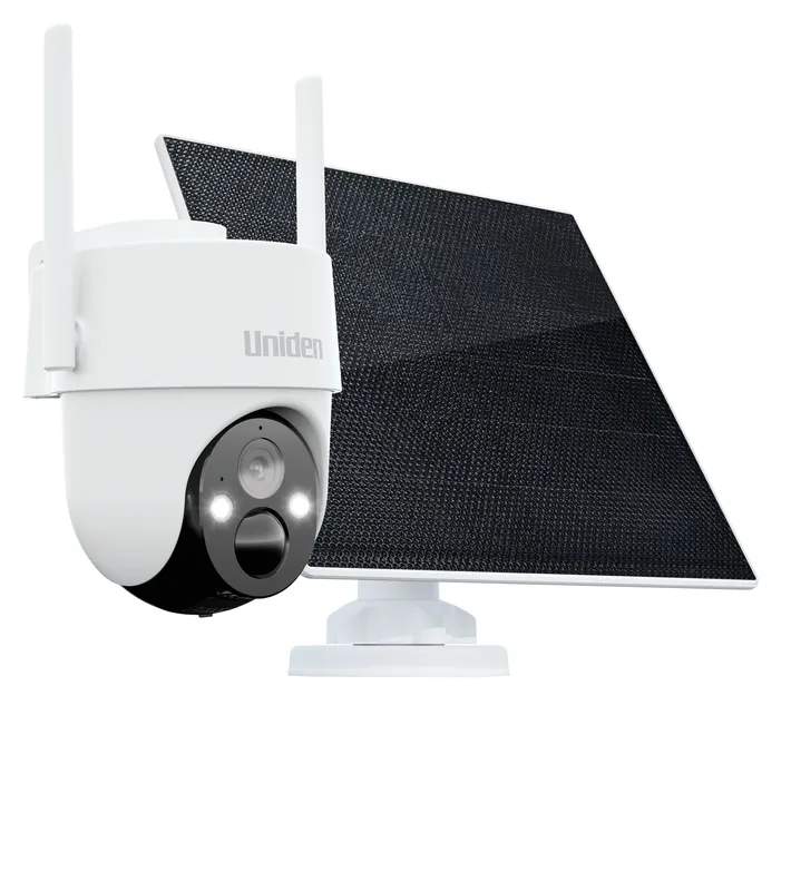 Uniden APPCAMSOLOX2K4GPTKIT App Cam SOLO X2K 4G Pan & Tilt Camera + Solar Panel