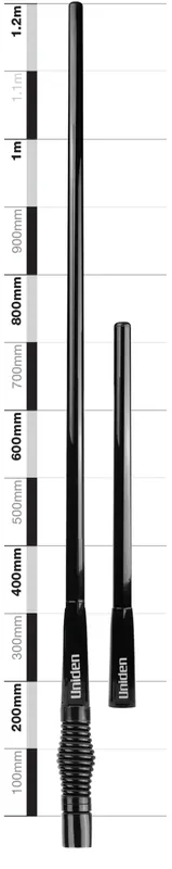 Uniden ATX970-TWIN Heavy Duty UHF CB Antenna Pack | 1200mm 6.6 dBi + 702mm 3.0 dBi