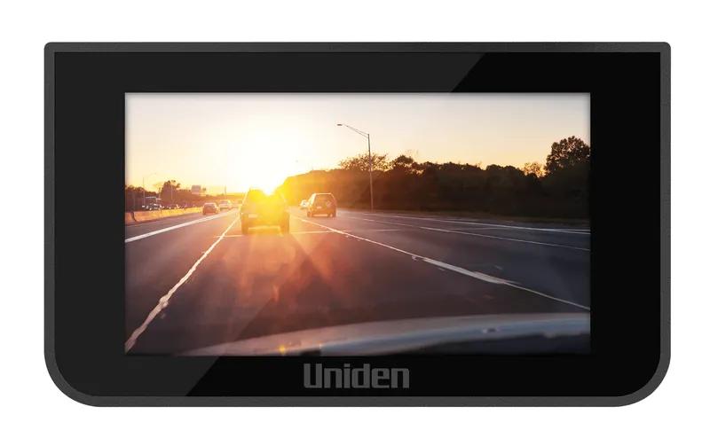 Uniden IGOCAM45R 2K 1296p Dash Cam with Full HD Rear Camera, 7.6cm LCD Screen, WiFi