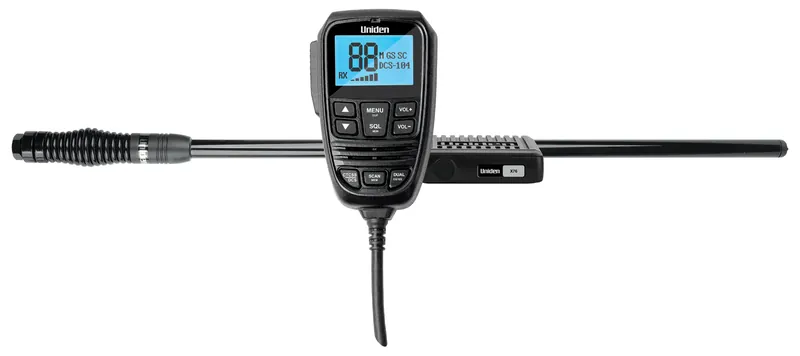 Uniden X76VP X76 Value Pack | Compact UHF CB Radio and 5.5 dBi AT500BK Antenna