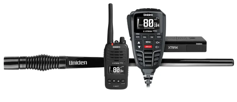 Uniden XTRAK 80 Pro Ultimate Pack | ATX970S Antenna | XTRAK 50 Pro Handheld