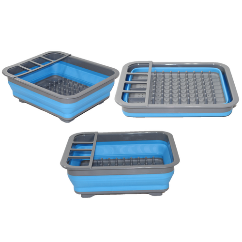 Collapsible Dish Drainer - Blue