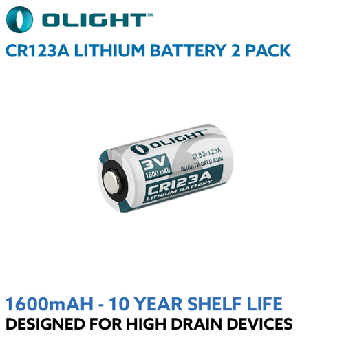 OLIGHT 1600mAh CR123A Lithium battery OLB-CR123A