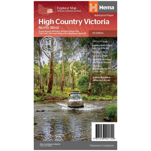 The Victorian High Country -  North Western Map