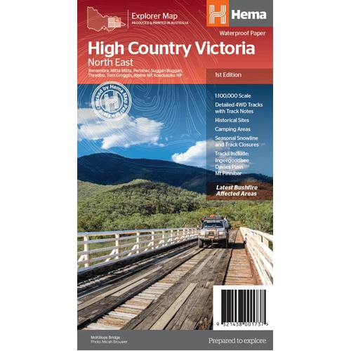The Victorian High Country -  North Eastern Map