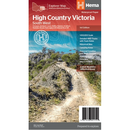 The Victorian High Country -  South Western Map
