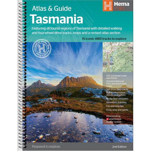 HEMA Tasmania Atlas & Guide Book