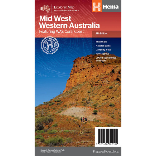 HEMA Mid West Western Australia Map 