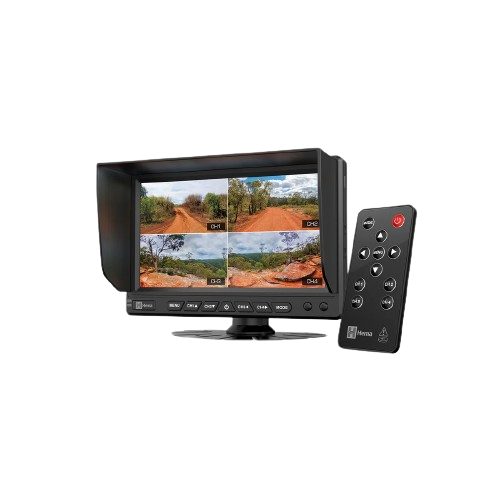 Hema HM-MNT 177 mm AHD Quad Display Touchscreen Reversing Monitor