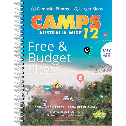 Camps 12 Easy to Read, Campsite photos and larger maps (B4)