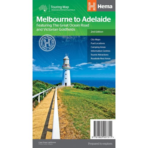 HEMA Melbourne to Adelaide Map