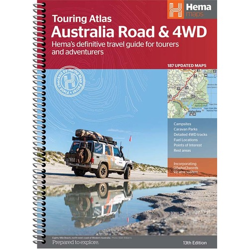 HEMA Australia Road & 4WD Touring Atlas - 215 x 297mm (13th Edition)