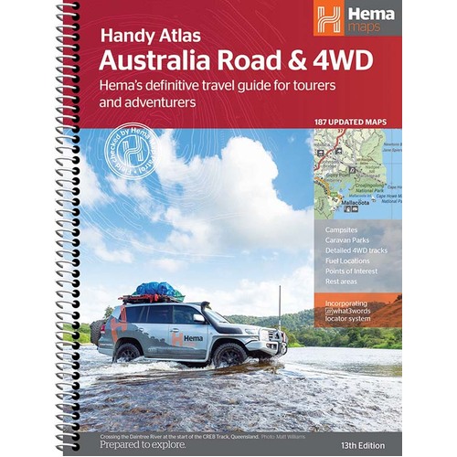 HEMA Australia Road & 4WD Handy Spiral Book - 185 x 248mm