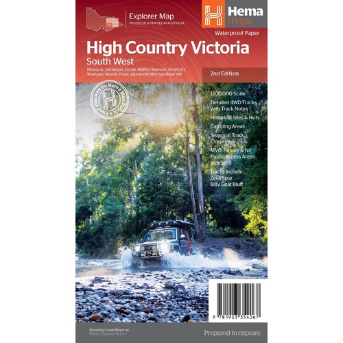 Hema The Victorian High Country - South Western Map