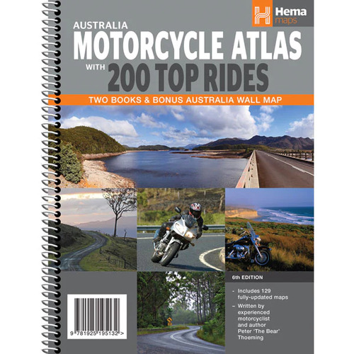 HEMA Australia Motorcycle Atlas + 200 Top Rides