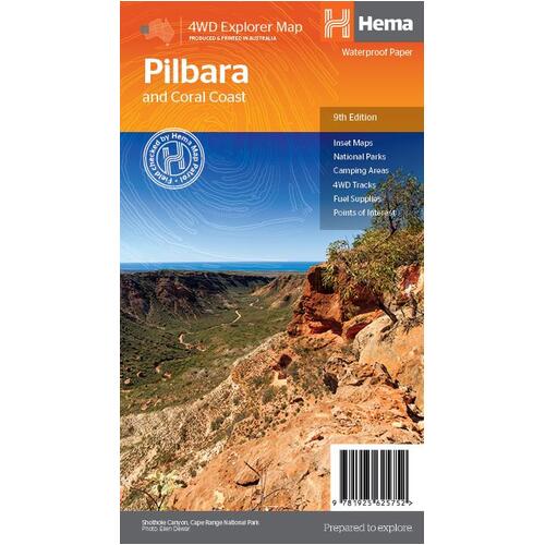 HEMA Pilbara and Coral Coast Map