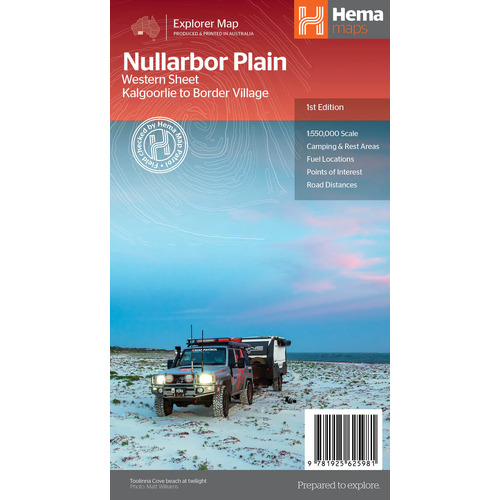 HEMA Nullarbor Plain - Western Map - Kalgoorlie to Border Village