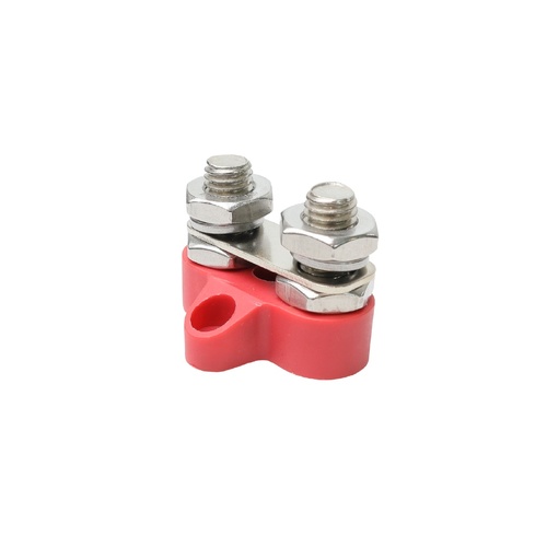 M10 Dual Linked Terminal Stud Red