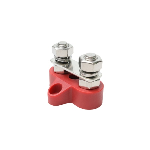 M8 Dual Linked Terminal Stud Red