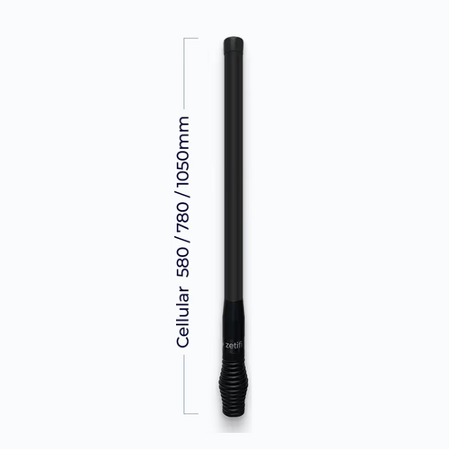 Zetifi Smart Antenna Core 3dBi UHF & 4dBi Cellular 780mm Gloss Black