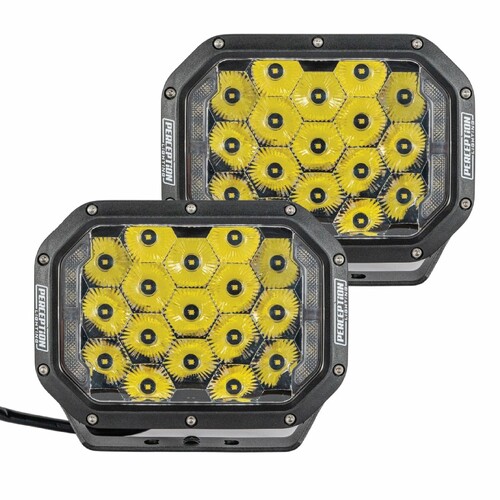 Perception Lighting Apex Quad 5x7" Square LED Driving Lights