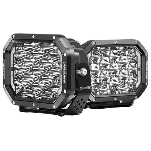 Perception Lighting Apex Quad 5x7" Square LED Driving Lights with DRL (Pair)