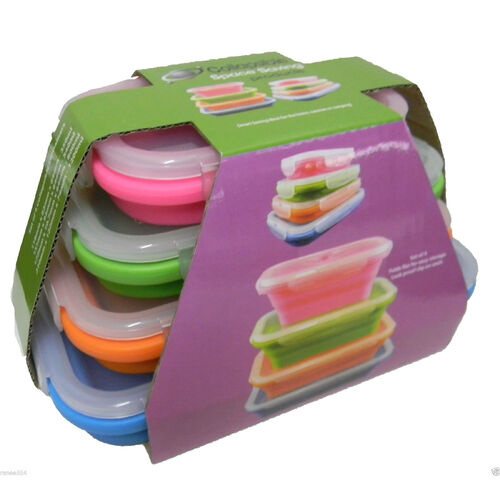Collapsible Square SiliconeTub Set Of 4