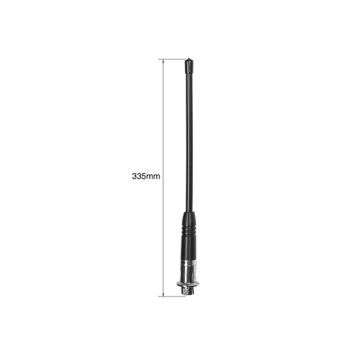UNIDEN AT380 UHF Antenna – Highly Flexible Rubber Whip (3.0 dBi Gain)