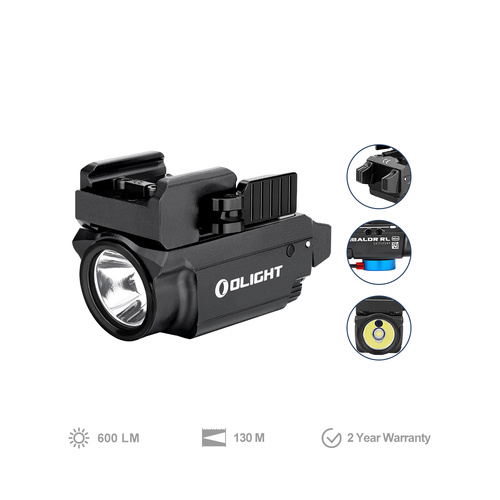 Olight Baldr RL Mini Light and Red Laser - Black