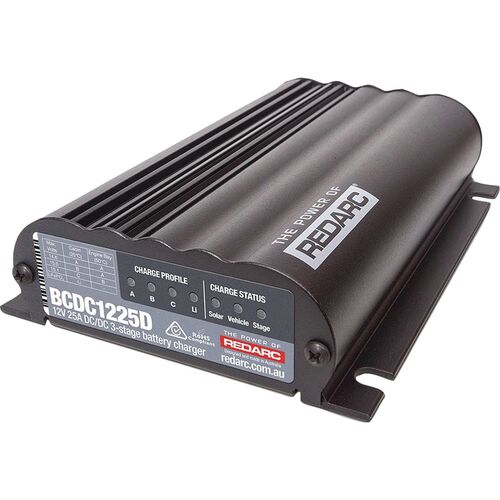 REDARC BCDC1225D DUAL INPUT 25A IN-VEHICLE DC BATTERY CHARGER