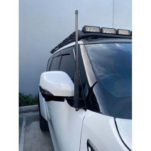 Heavy Duty Antenna Mirror Mounting Bracket - Suits Nissan Patrol Y62 -  Driver Side