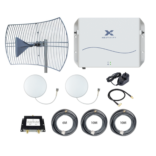 CEL-FI GO G51 Stationary 4G/5G Tri-Carrier Switchable Signal Booster Multi Level Grid Building Pack - Blackhawk Antennas