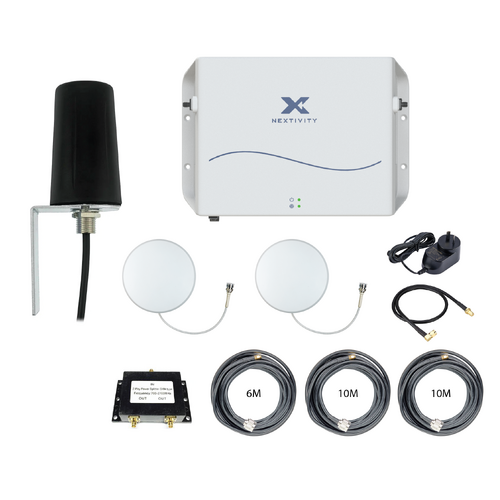 CEL-FI GO G51 Stationary 4G/5G Tri-Carrier Switchable Signal Booster Mutli Level Blackhawk M2M Omni Building Pack