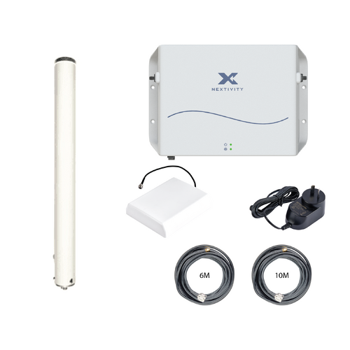 CEL-FI GO G51 Stationary 4G/5G Tri-Carrier Switchable Signal Booster Blackhawk Omni High Gain Building Pack