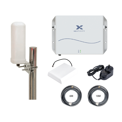 CEL-FI GO G51 Stationary 4G/5G Tri-Carrier Switchable Signal Booster Blackhawk Omni Building Pack