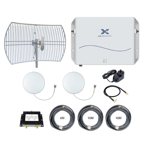 CEL-FI GO G51 Stationary 4G/5G Tri-Carrier Switchable Signal Booster Multi Level Grid Building Pack - Xtreme Antennas