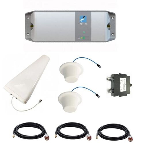 Cel-Fi Go Telstra 3G/4G Mobile Signal Repeater Booster DAS Pack For Multi Level Buildings with Wideband LPDA & Ceiling Dome Antennas