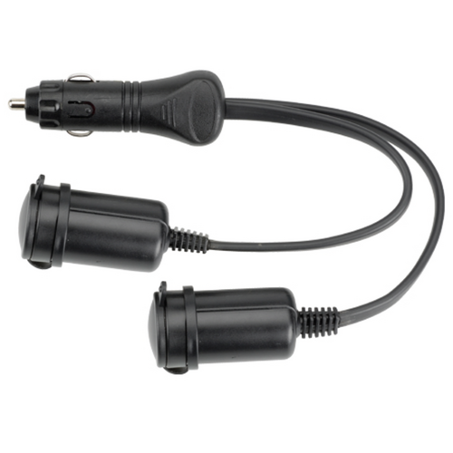 Cigarette Plug to Twin Cigarette Socket Splitter