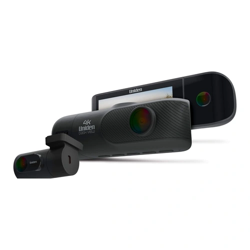 Uniden DASHVIEW40R 3-in-1 Dash Cam (Front, Cabin, Rear), 4K, 32GB SD Card, WiFi